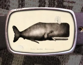 Sperm Whale Belt Buckle