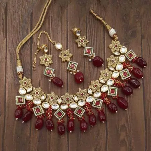 Star Antique Kundan Necklace Set