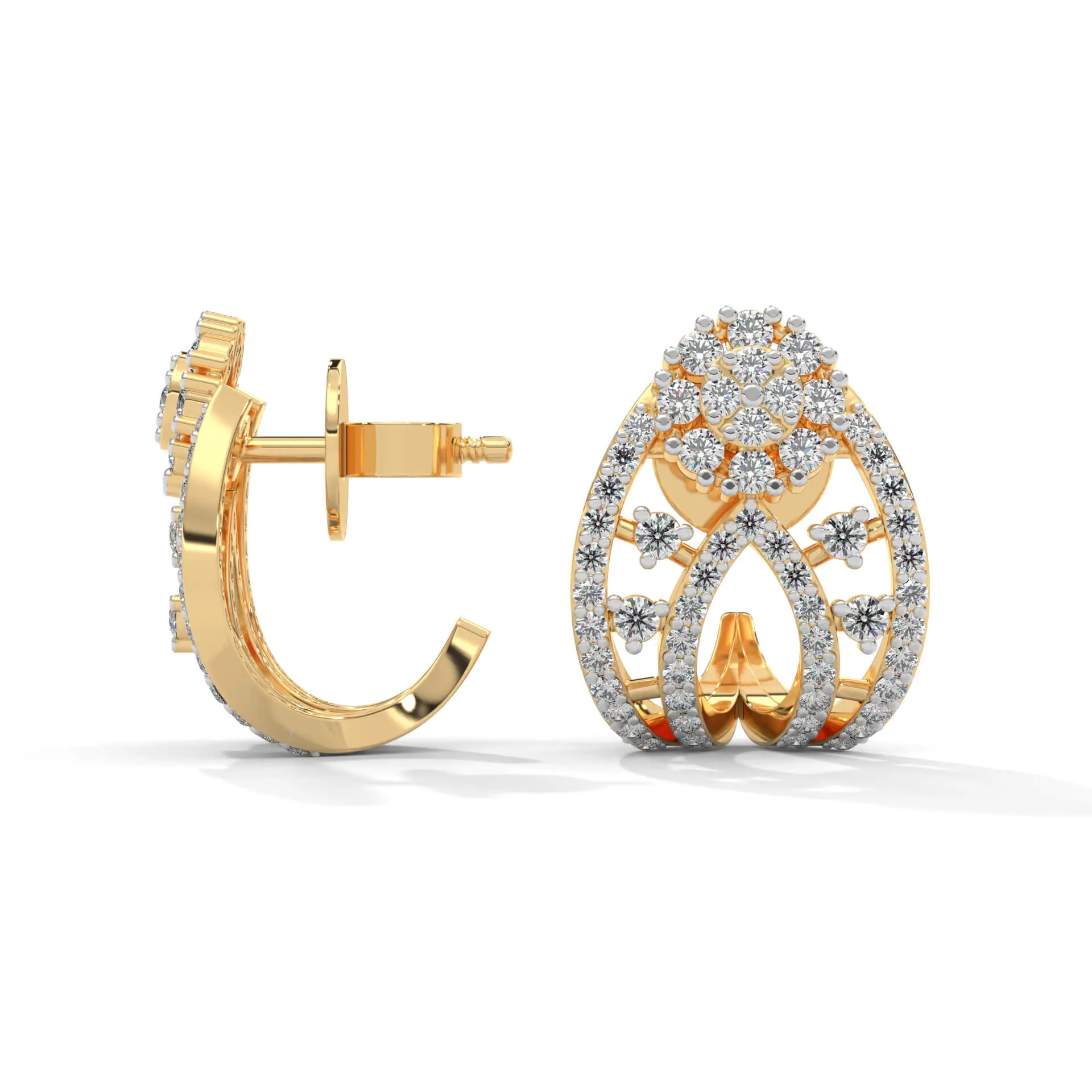 Stella Silver Earrings for Women | 22KT Gold Vermeil