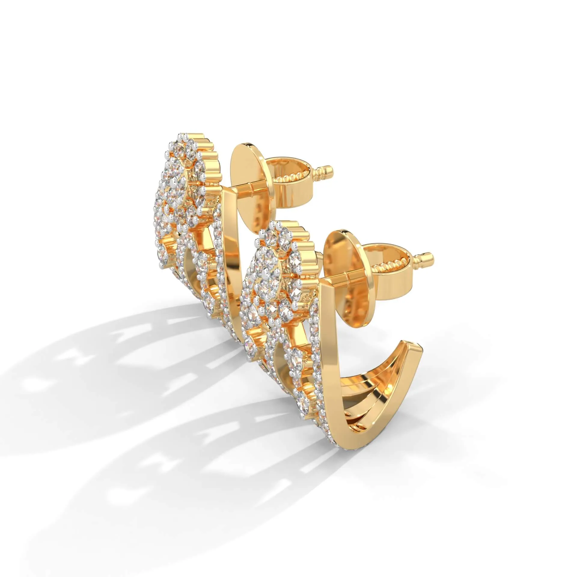 Stella Silver Earrings for Women | 22KT Gold Vermeil