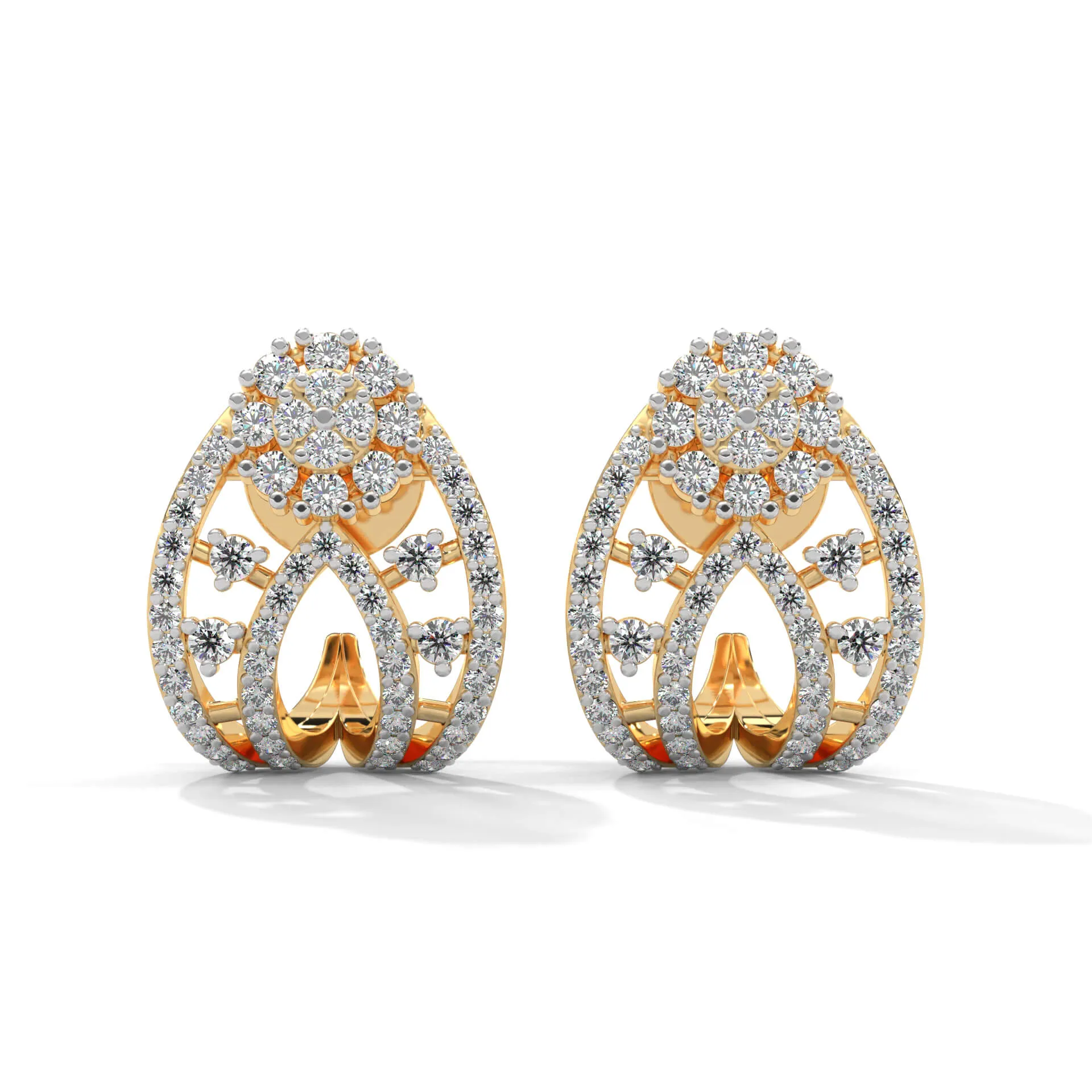 Stella Silver Earrings for Women | 22KT Gold Vermeil