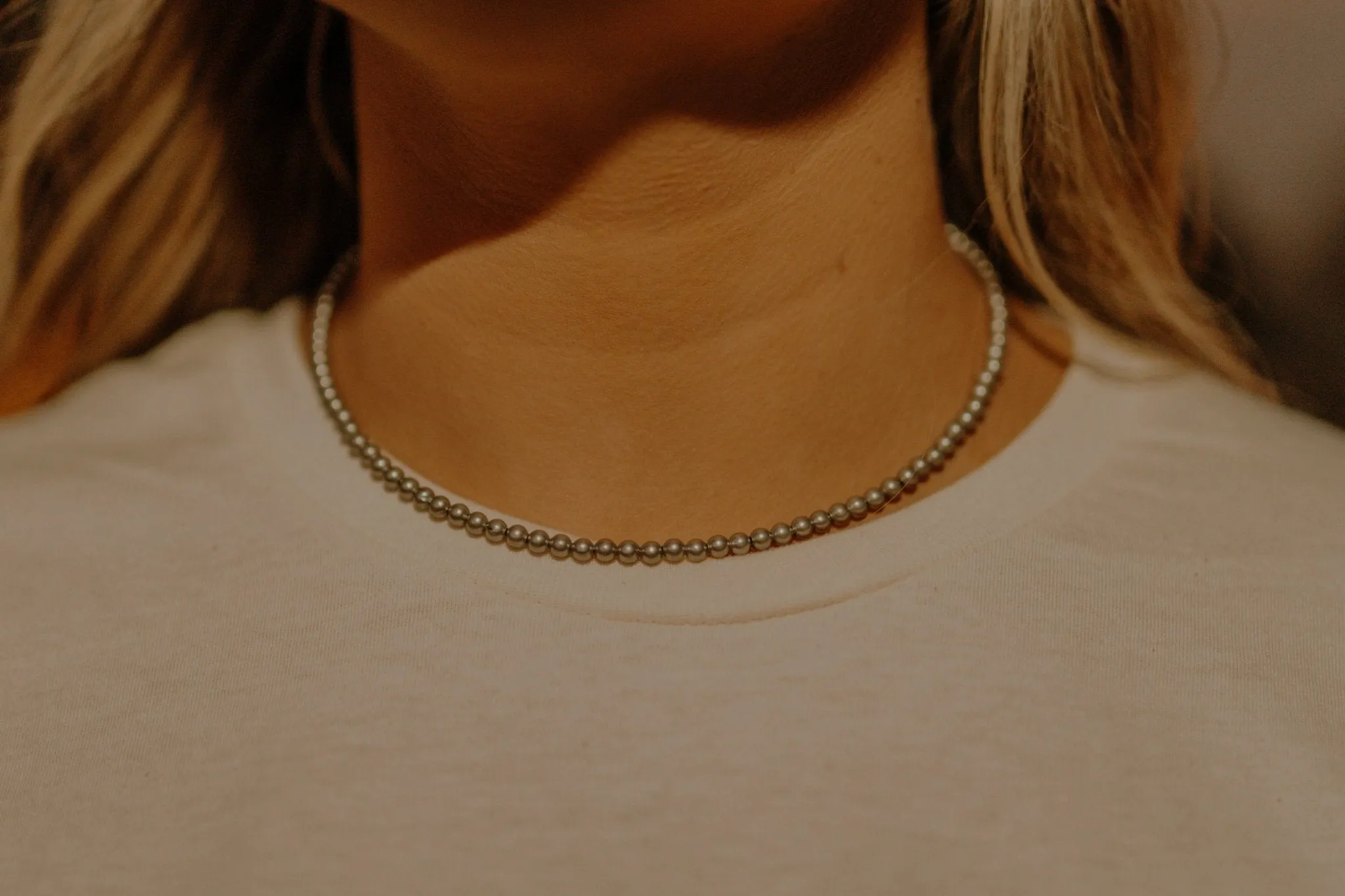 Sterling Silver Pearl Choker