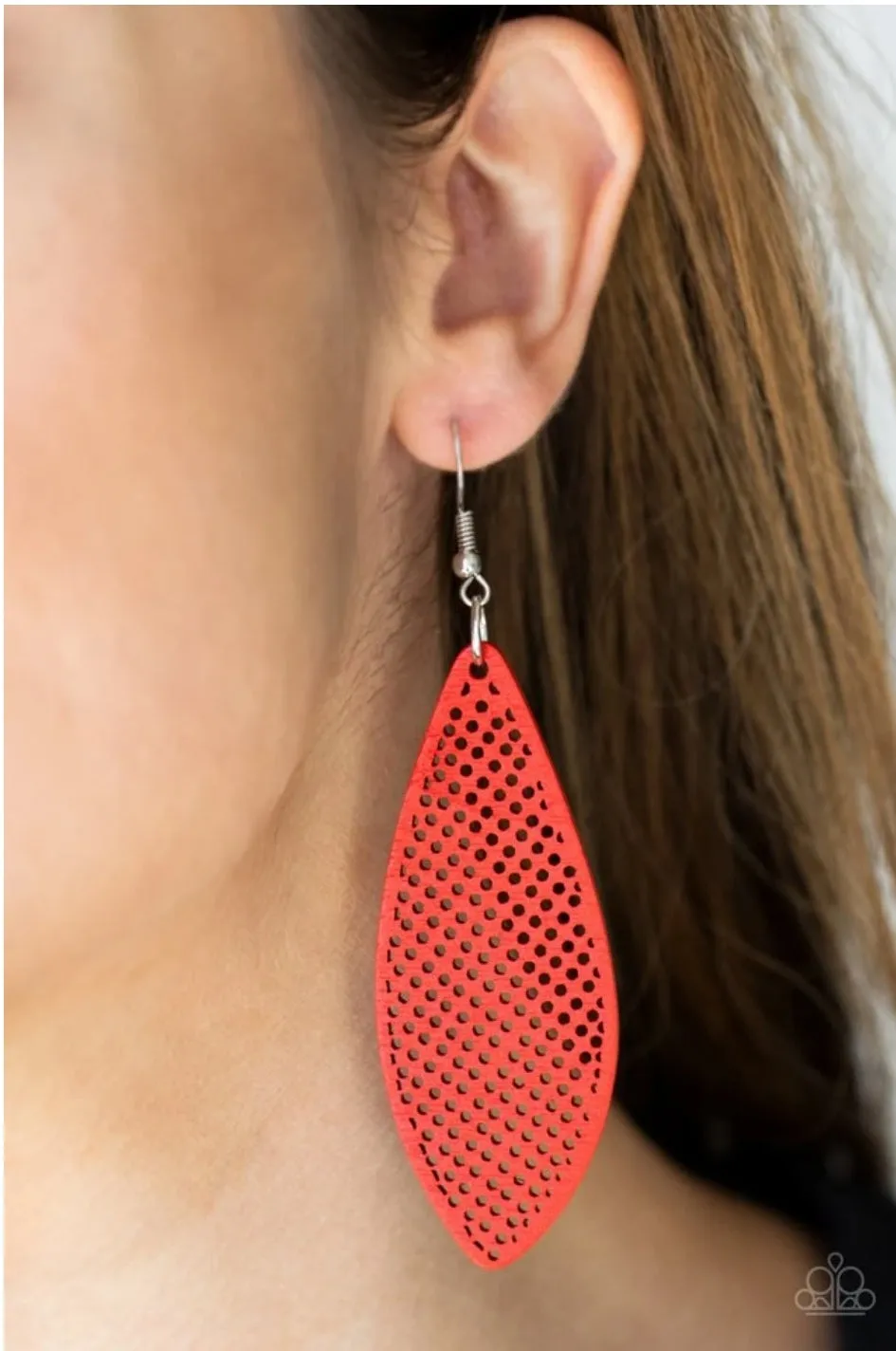 Surf Scene Red Earrings - Paparazzi Accessories