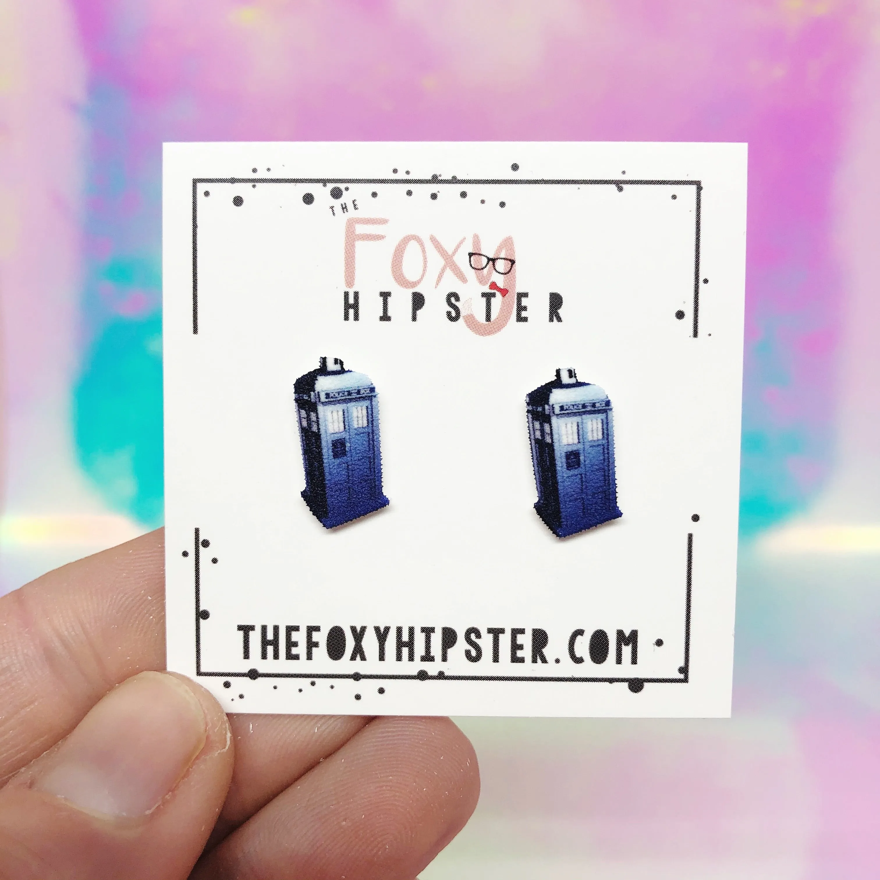 Tardis Stud Earrings