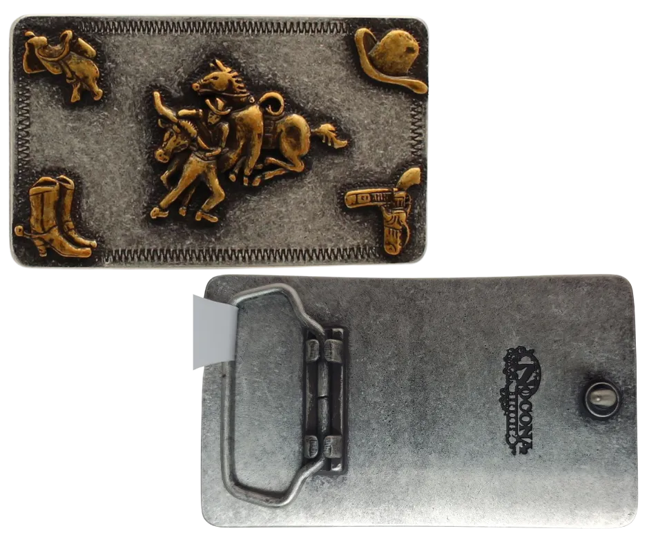 The "Bulldogger" Western Buckle