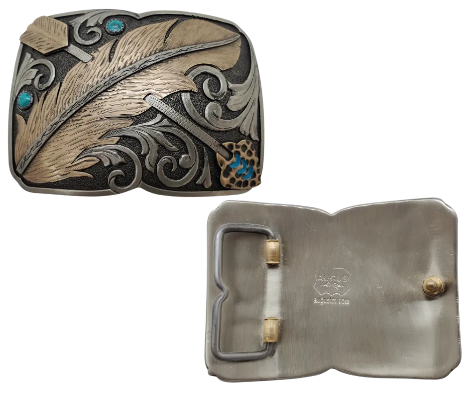 The "Feather Nation" Belt Buckle