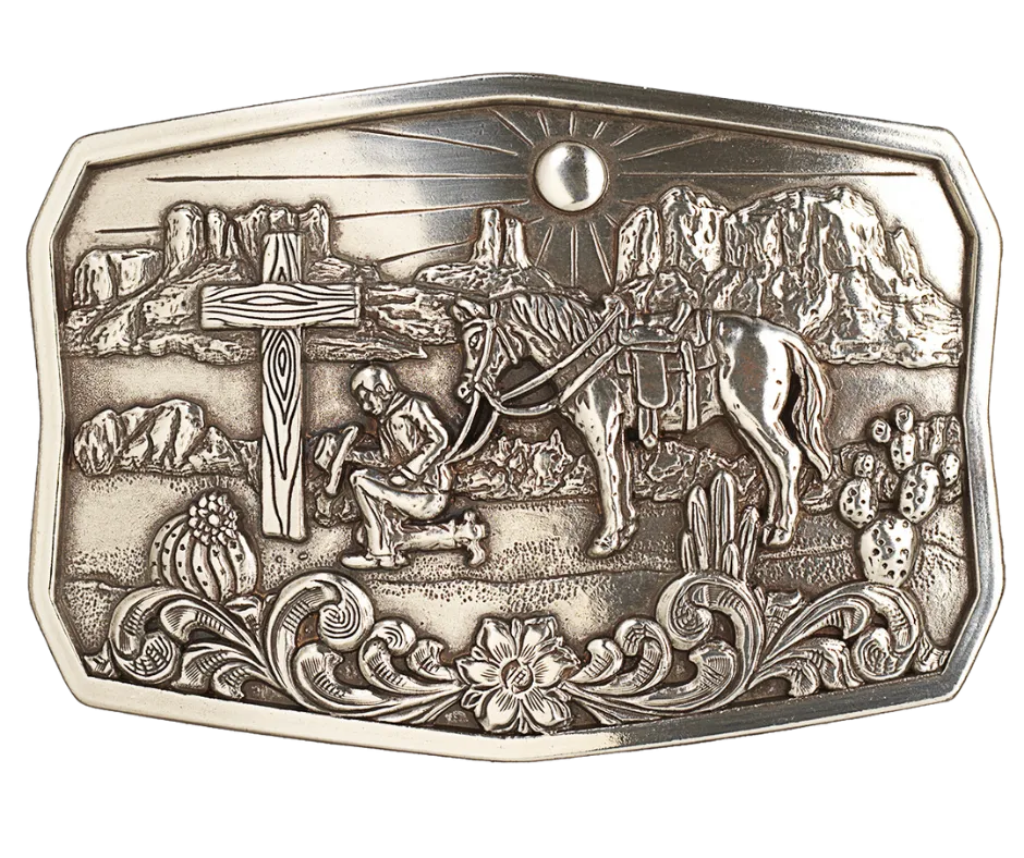 The "Old Rugged Cross " Western Buckle