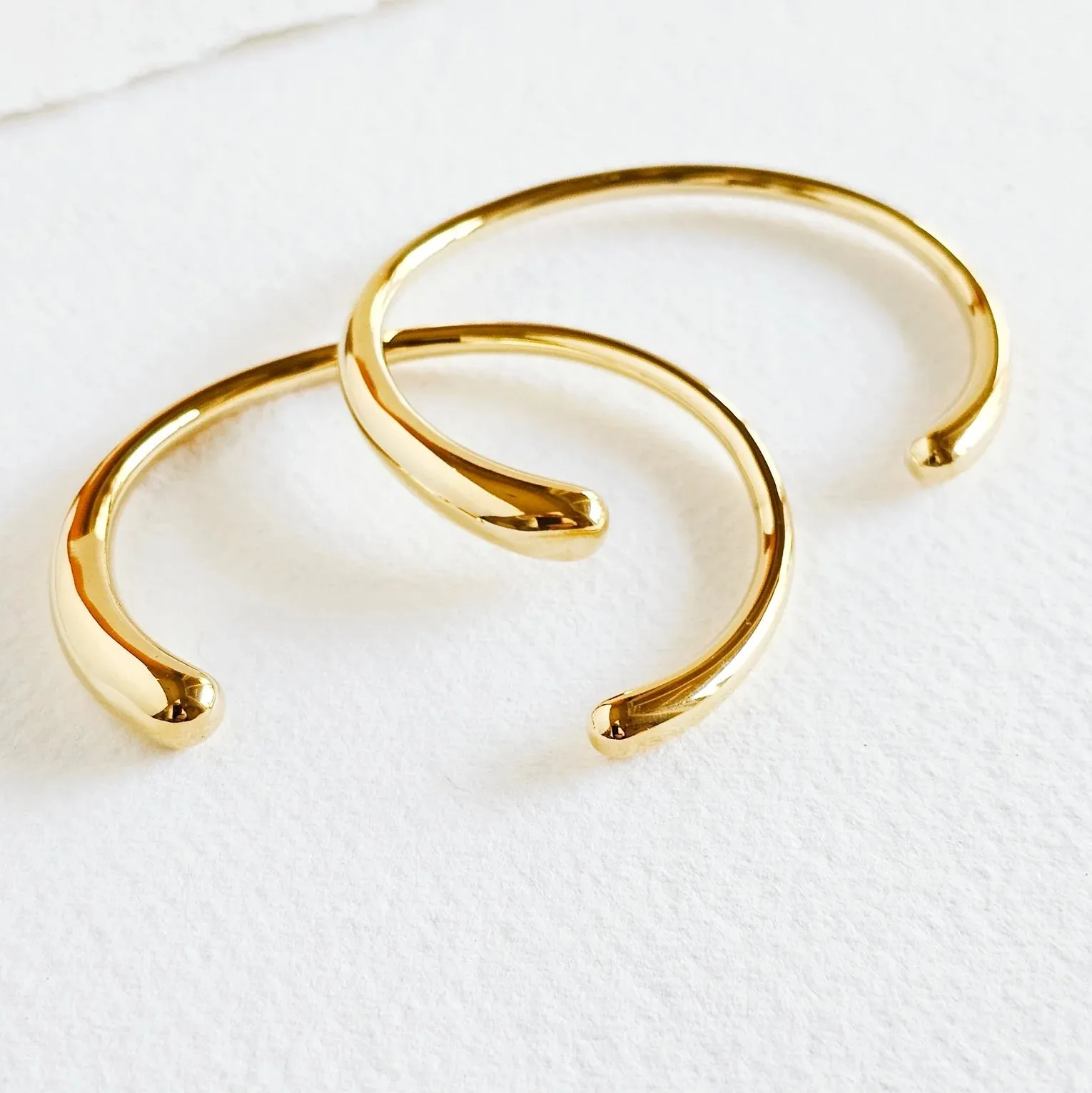 The Smooth Minimal Cuff Bangle Bracelet