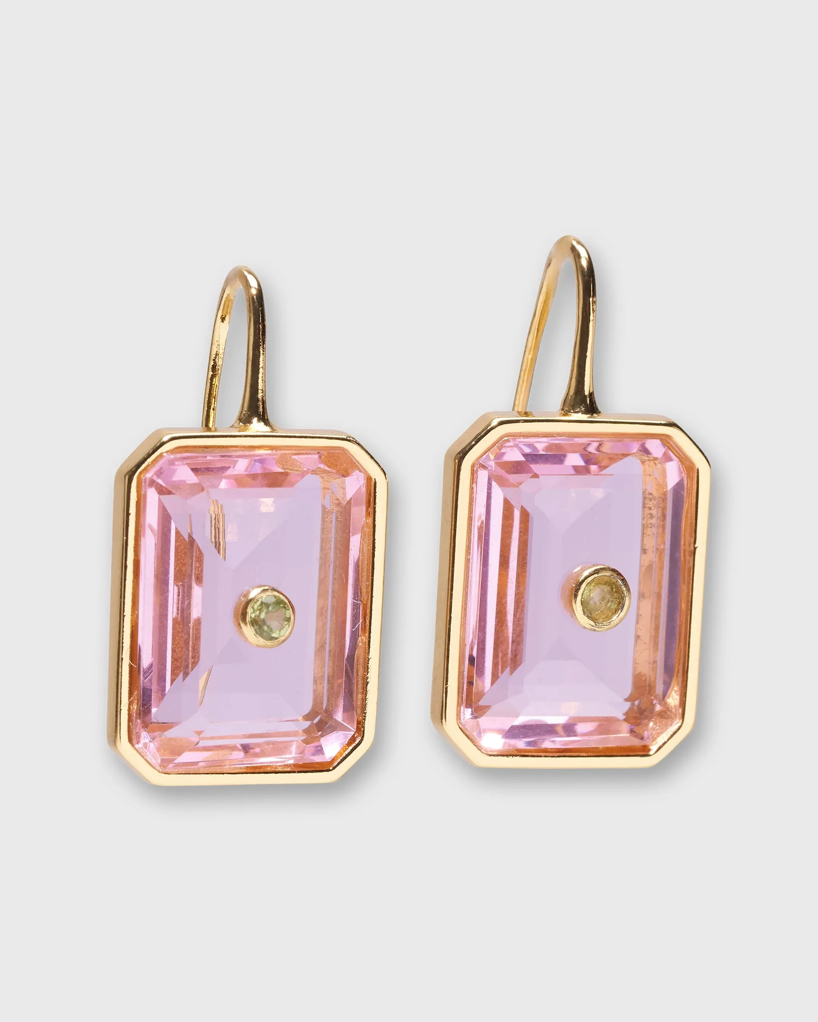 Tile Earrings in Pale Pink