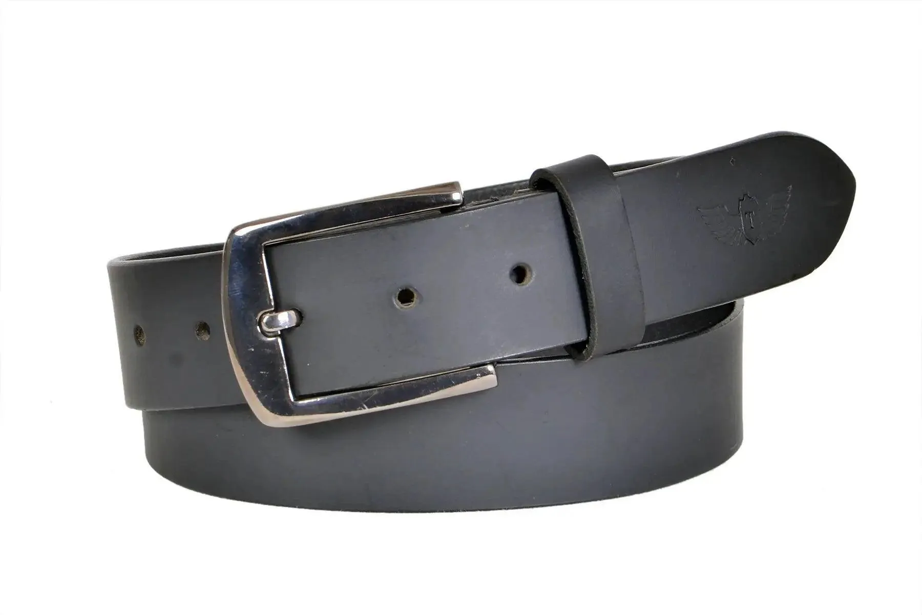 TLP Leather Belt for Men Colour - Black (SKU BELT-10016)