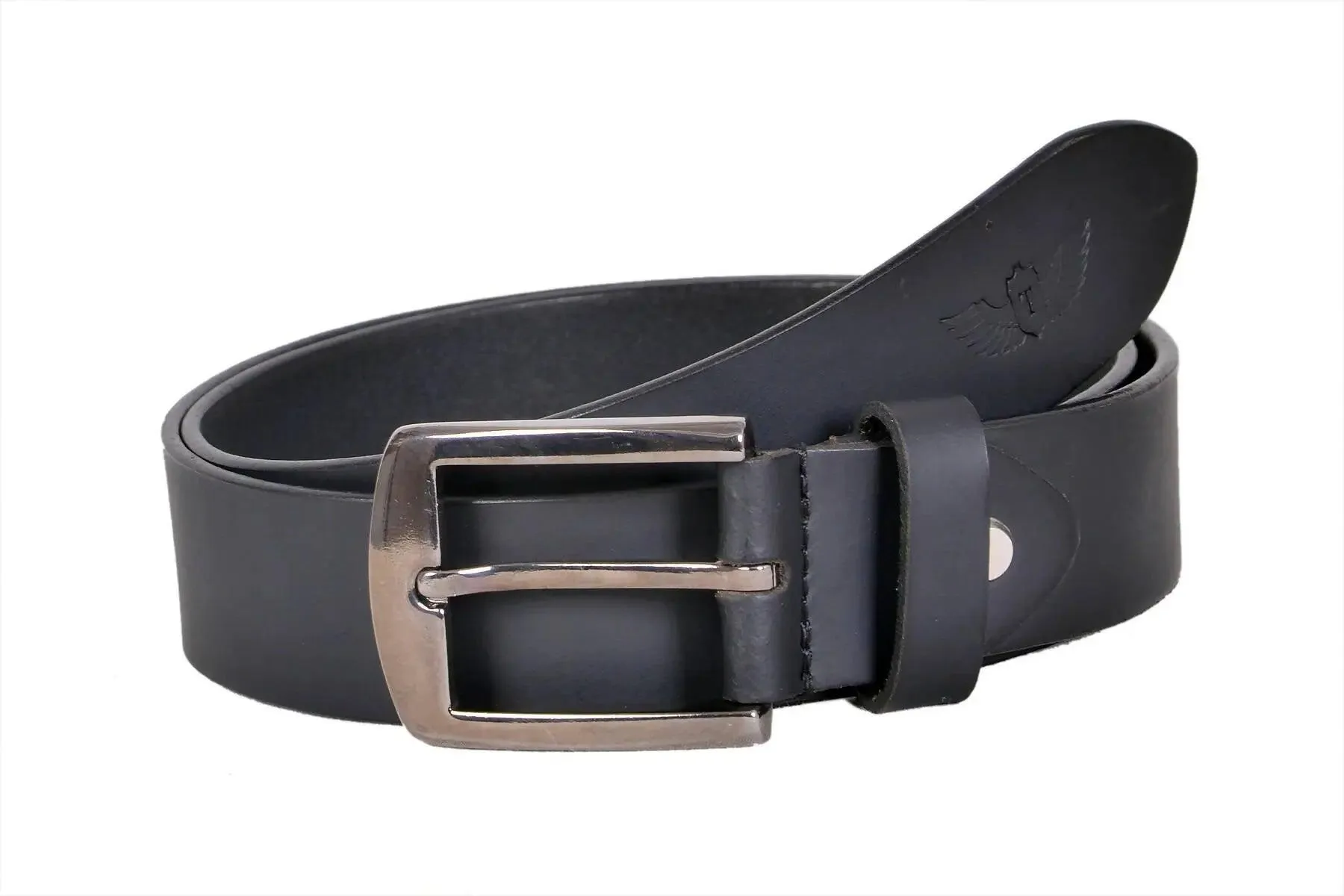 TLP Leather Belt for Men Colour - Black (SKU BELT-10016)