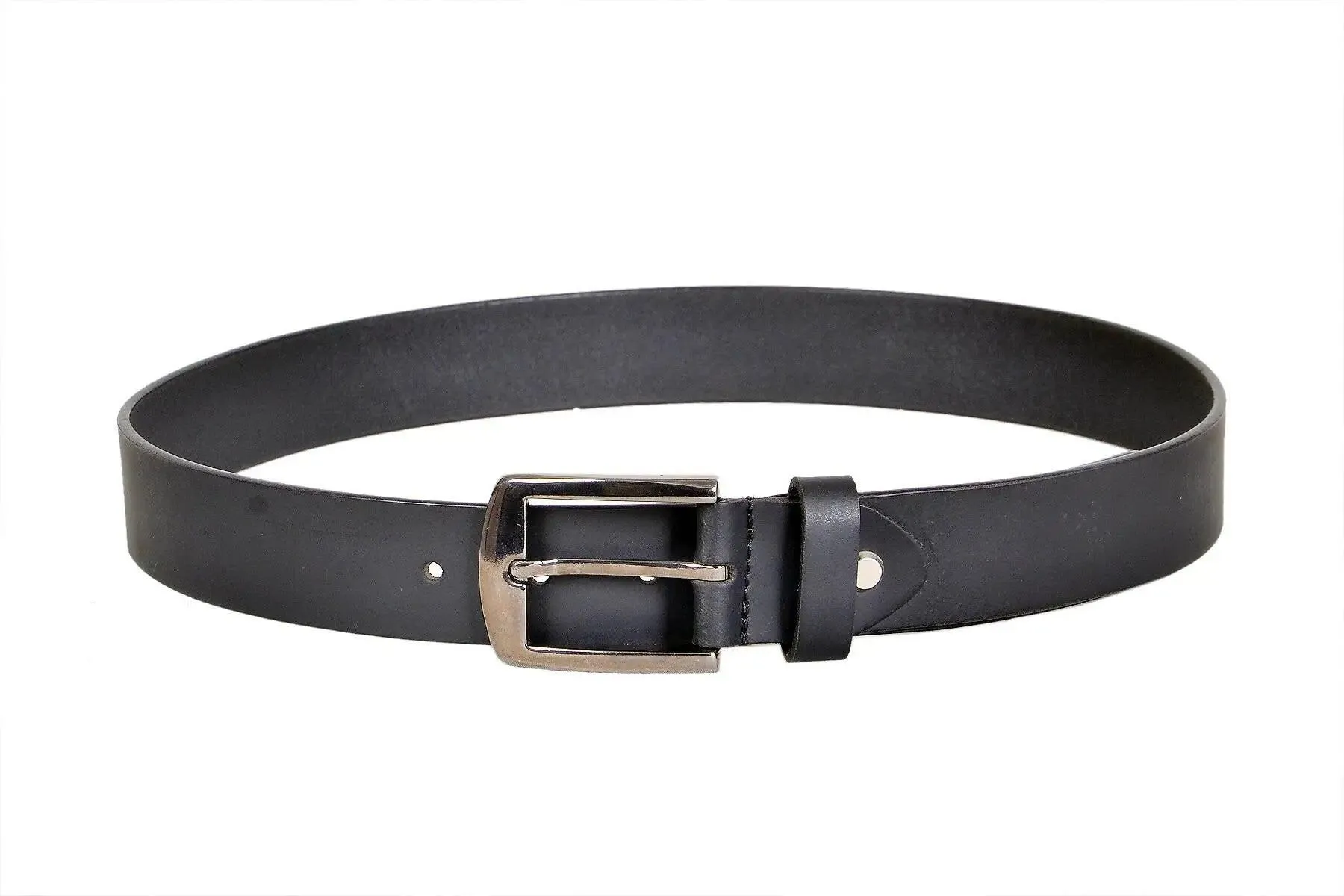 TLP Leather Belt for Men Colour - Black (SKU BELT-10016)