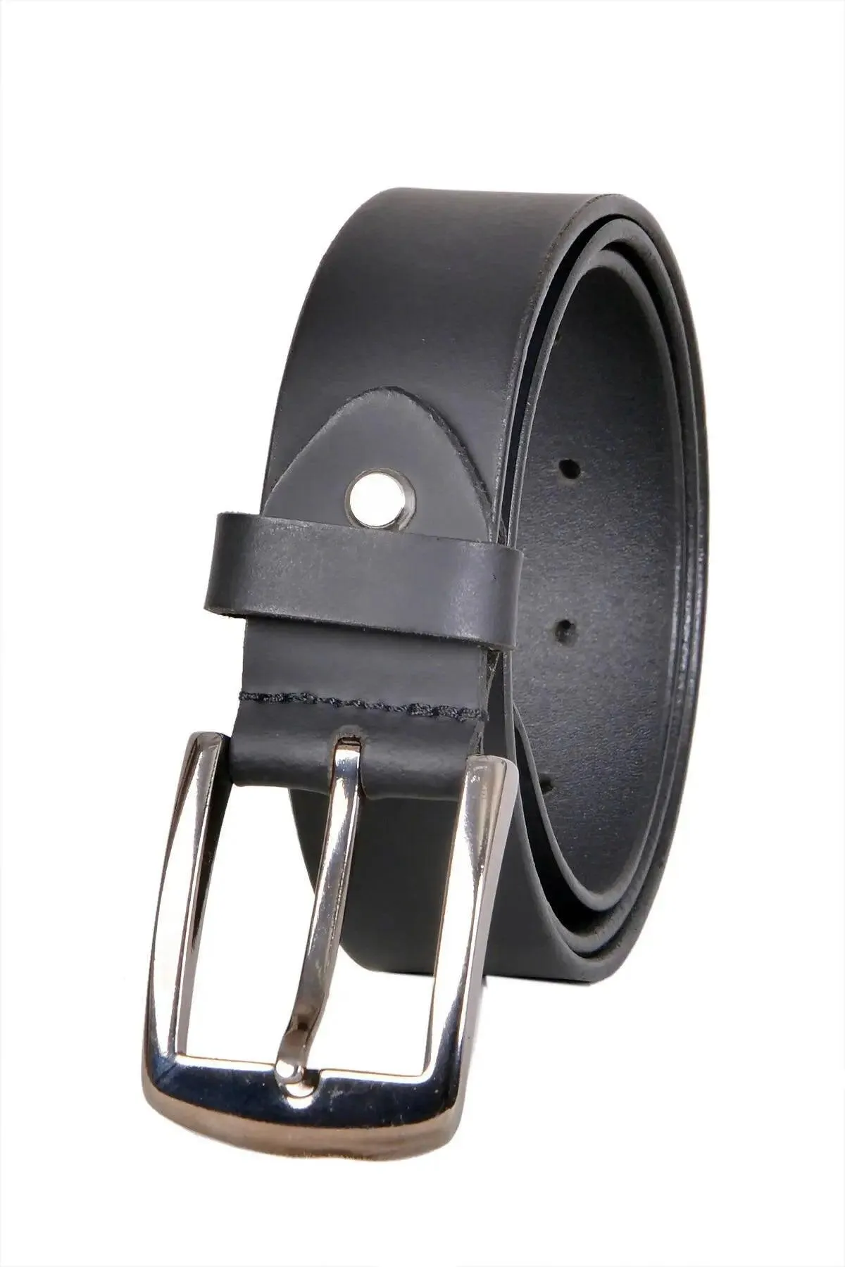 TLP Leather Belt for Men Colour - Black (SKU BELT-10016)