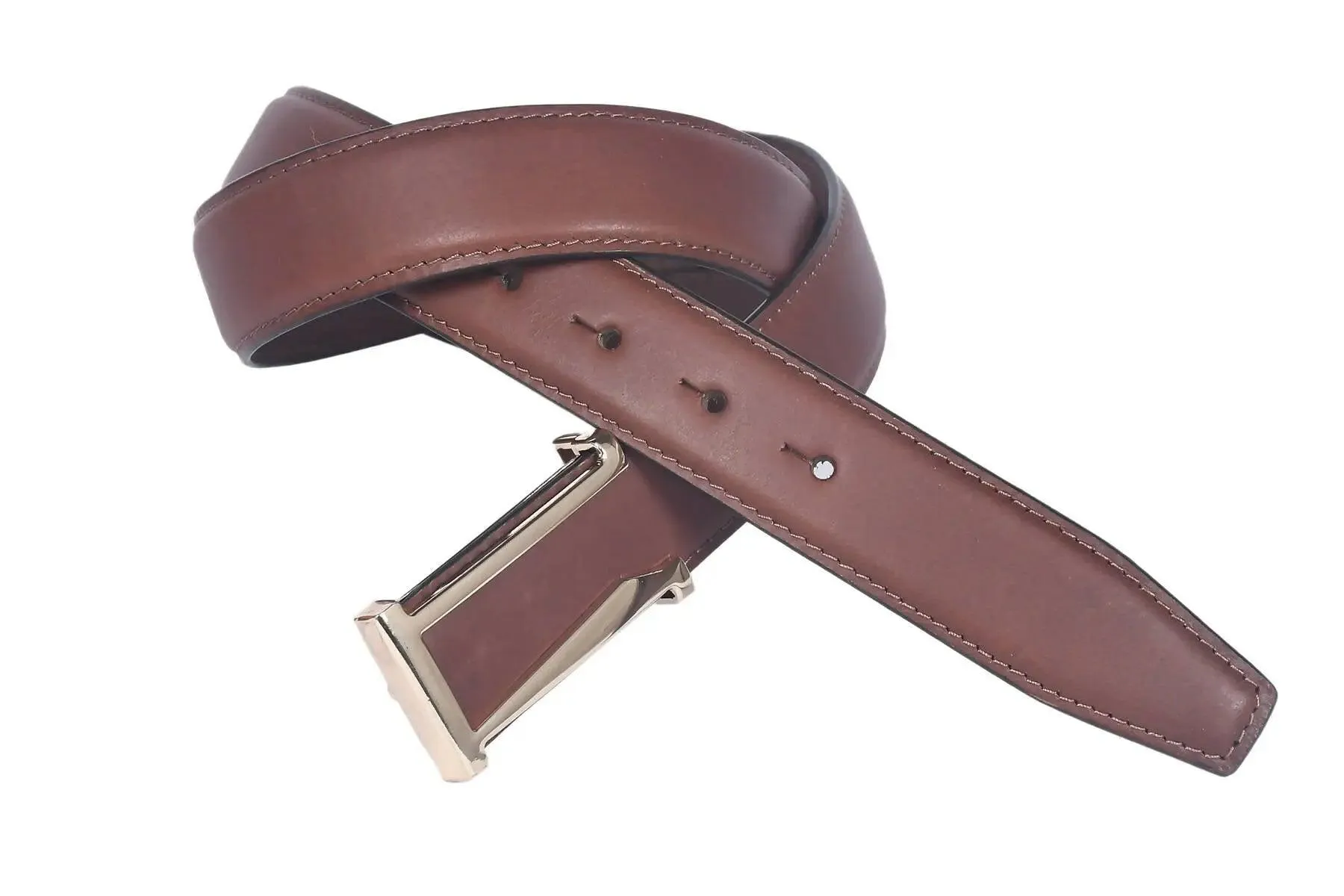 Top Notch Profile Genuine Leather Belt For Men - 1.25 inch Width, Color (Tan) (TP0042)