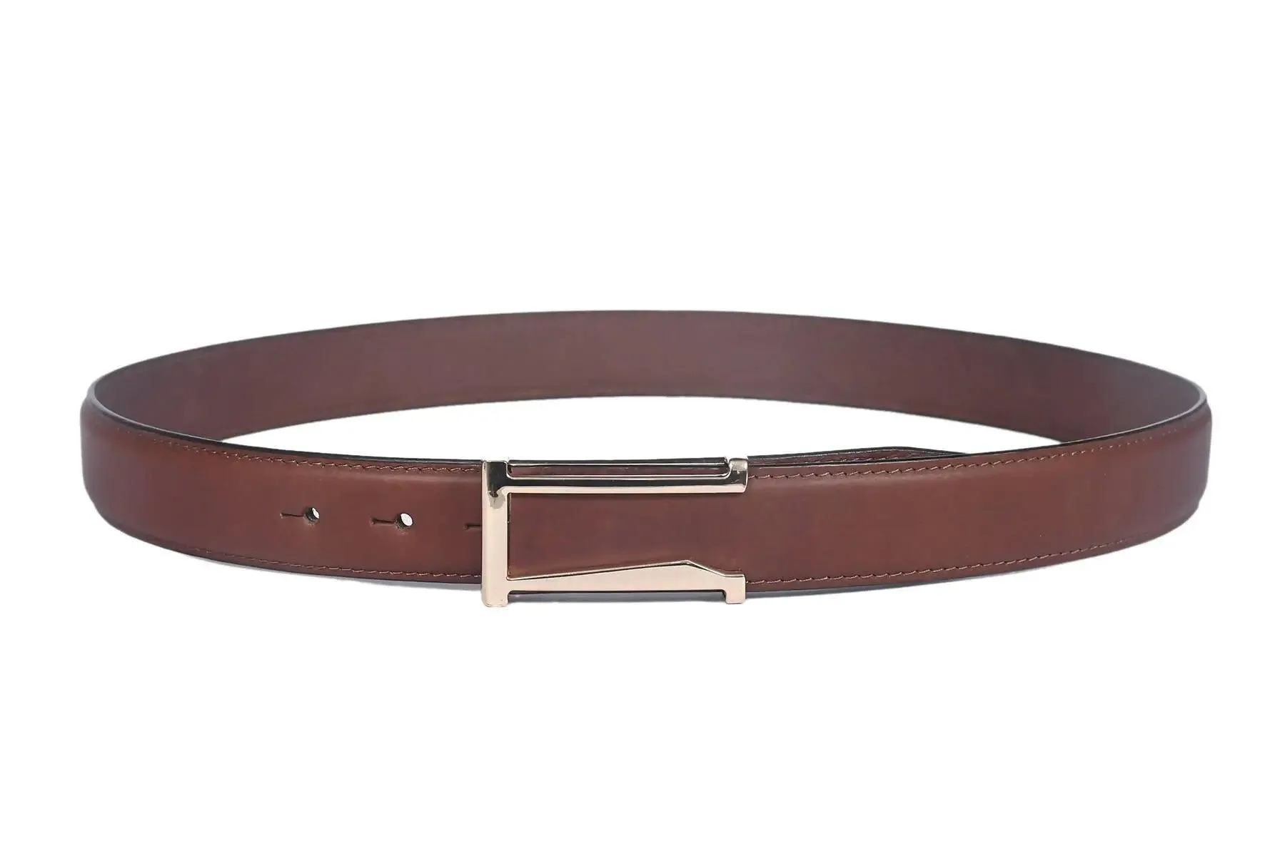 Top Notch Profile Genuine Leather Belt For Men - 1.25 inch Width, Color (Tan) (TP0042)