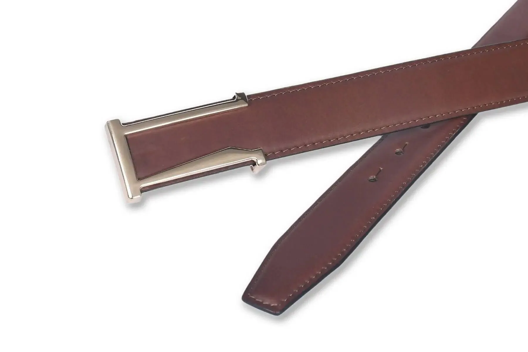 Top Notch Profile Genuine Leather Belt For Men - 1.25 inch Width, Color (Tan) (TP0042)