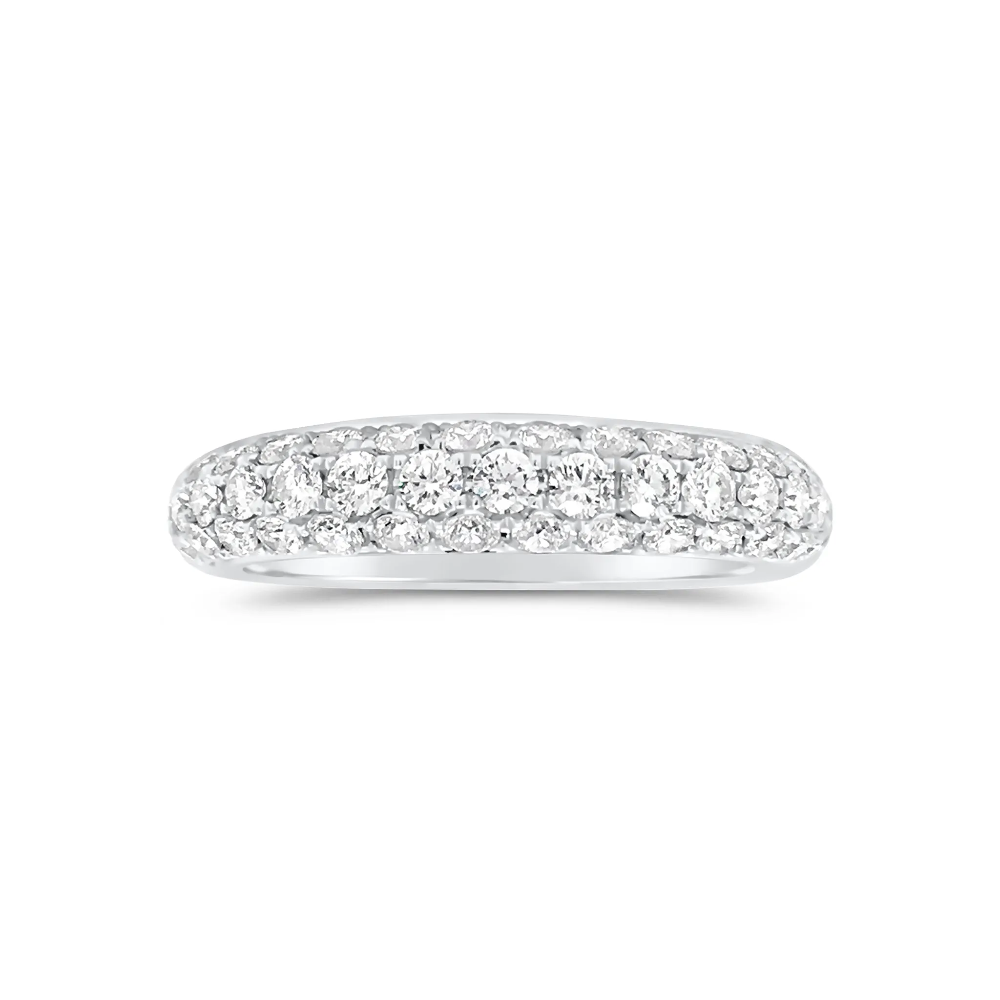 Triple-Row Diamond Band