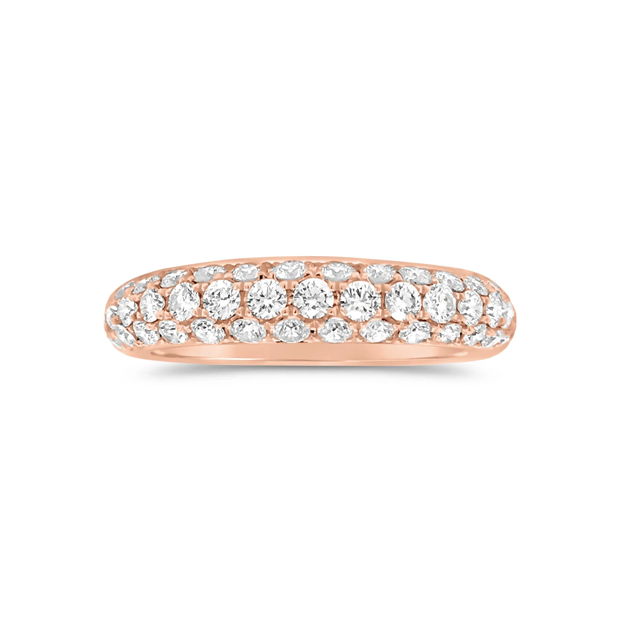 Triple-Row Diamond Band