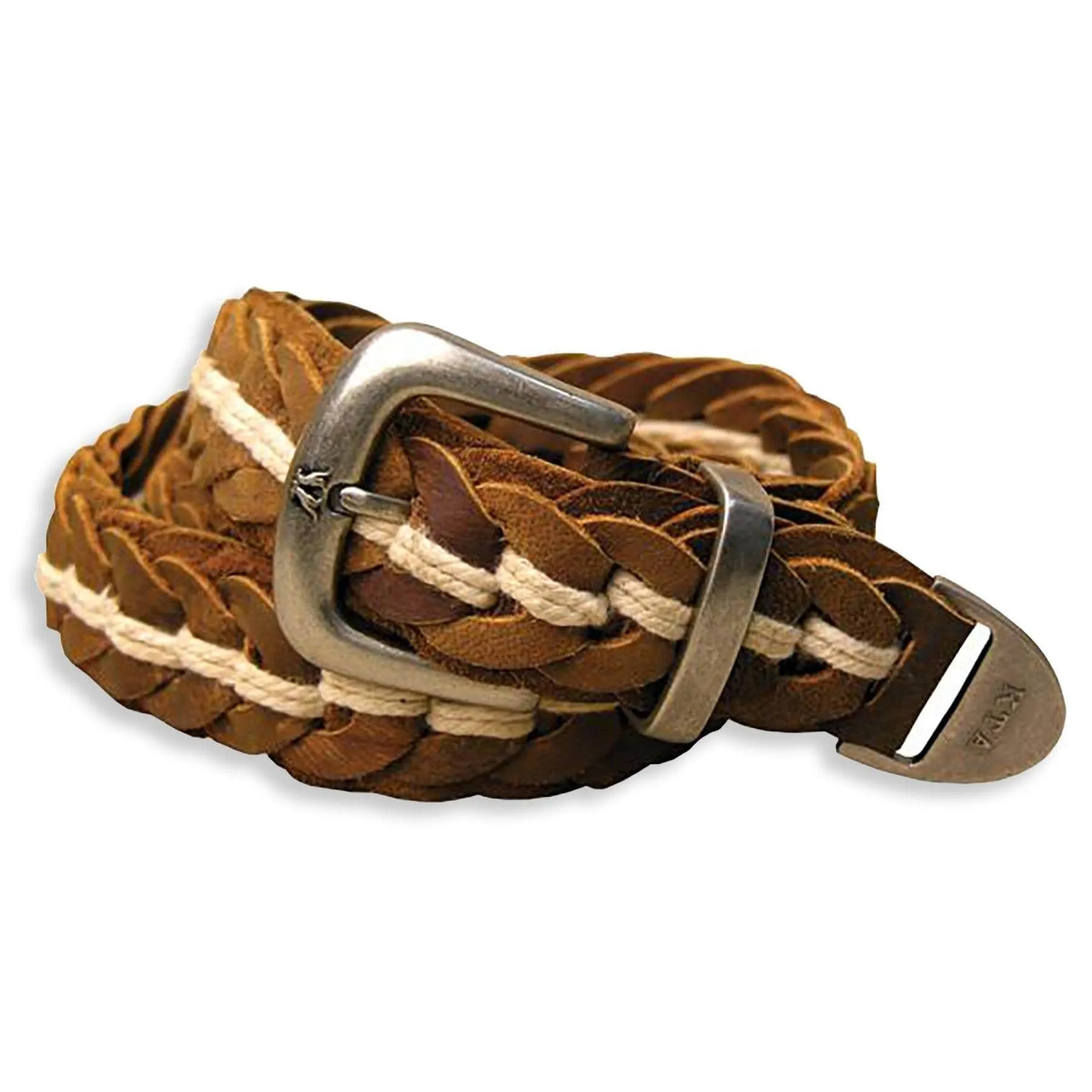 Tucker Hand Braided Belt In Tobacco