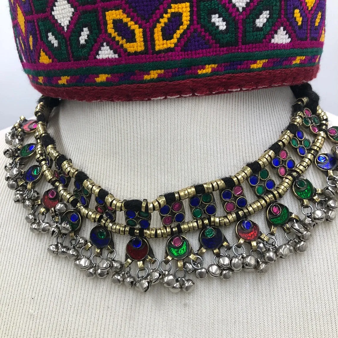 Turkmen Multicolor Stones Choker Necklace