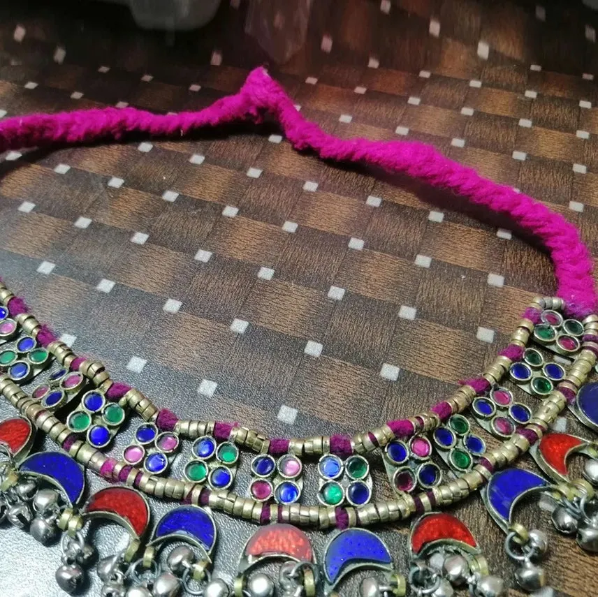 Turkmen Multicolor Stones Choker Necklace