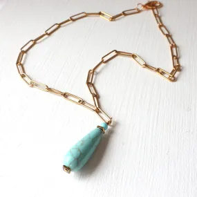 Turquoise Cone Necklace