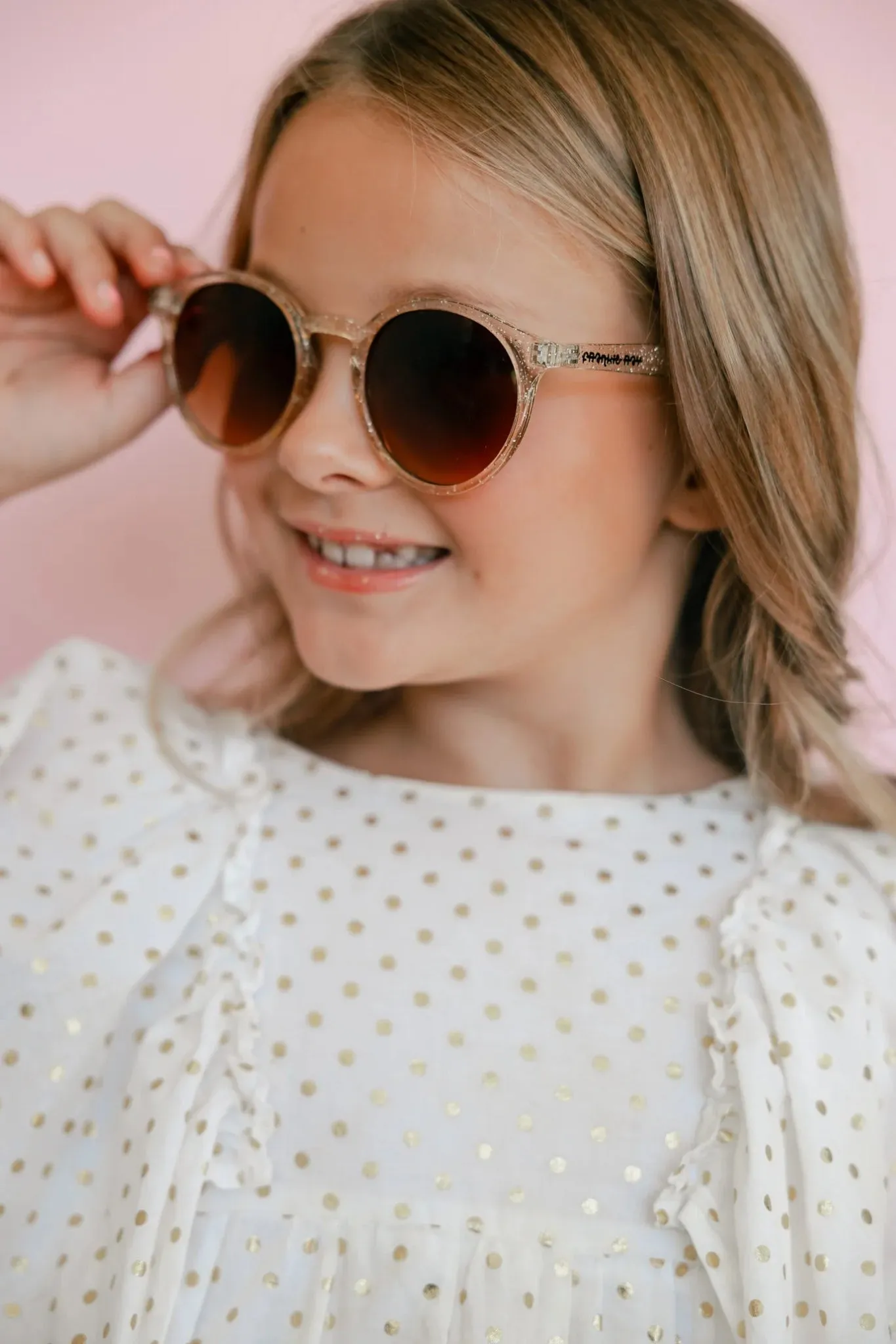 Tween Shine Sunglasses - Glitter Gold