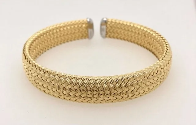 Two Tone Cuff Bracelet