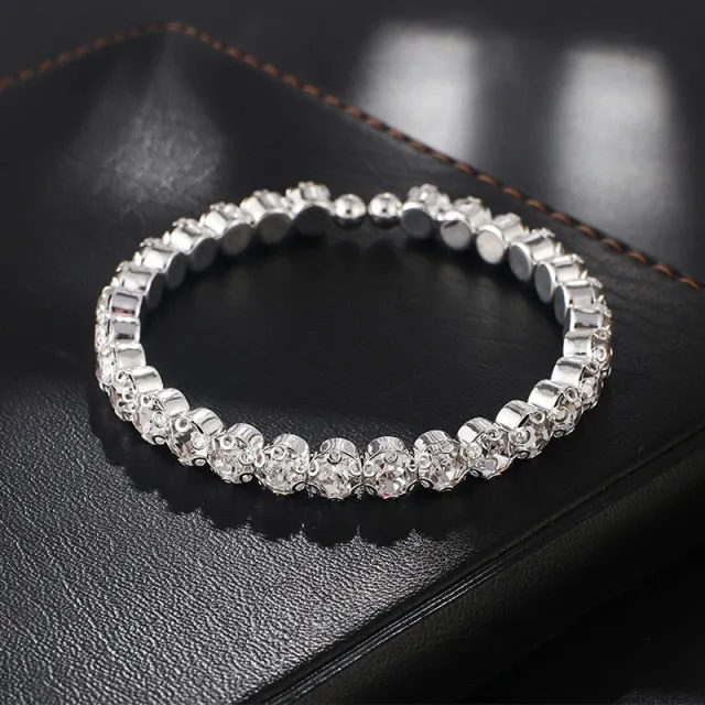 VenusFox Bridal Fashion Crystal Rhinestone Choker Necklace Women Wedding Accessories Tennis Chain Chokers Jewelry Collier Femme