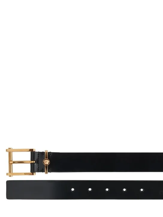 Versace   30mm leather belt 