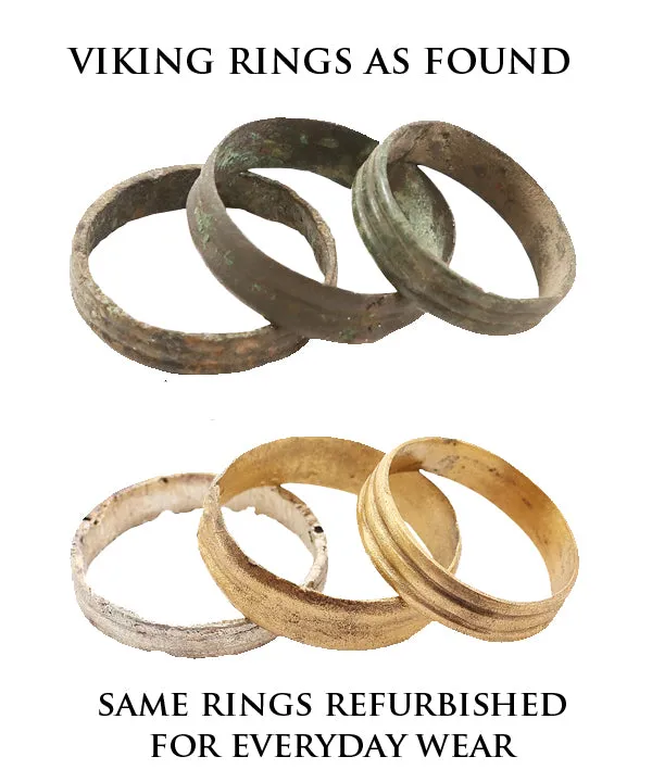 VIKING MAN’S WEDDING RING, 9TH-10TH CENTURY AD SIZE 9 3/4.