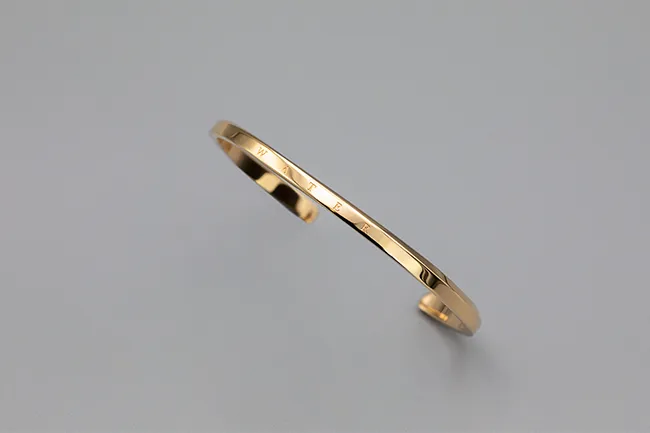 Water Cuff Bracelet in Yellow Gold