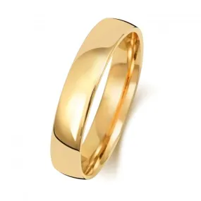 Wedding Band 18K Slight Court 4mm-1.45 Wedding  Ring WQ114M