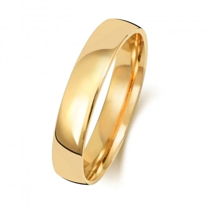 Wedding Band 18K Slight Court 4mm-1.45 Wedding  Ring WQ114M