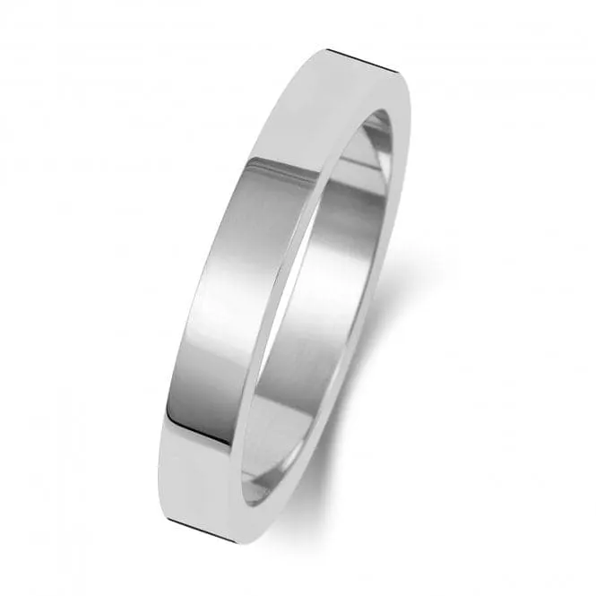 Wedding Band 9K Flat Flat 3 mm - 1.15 Wedding  Ring W173WL