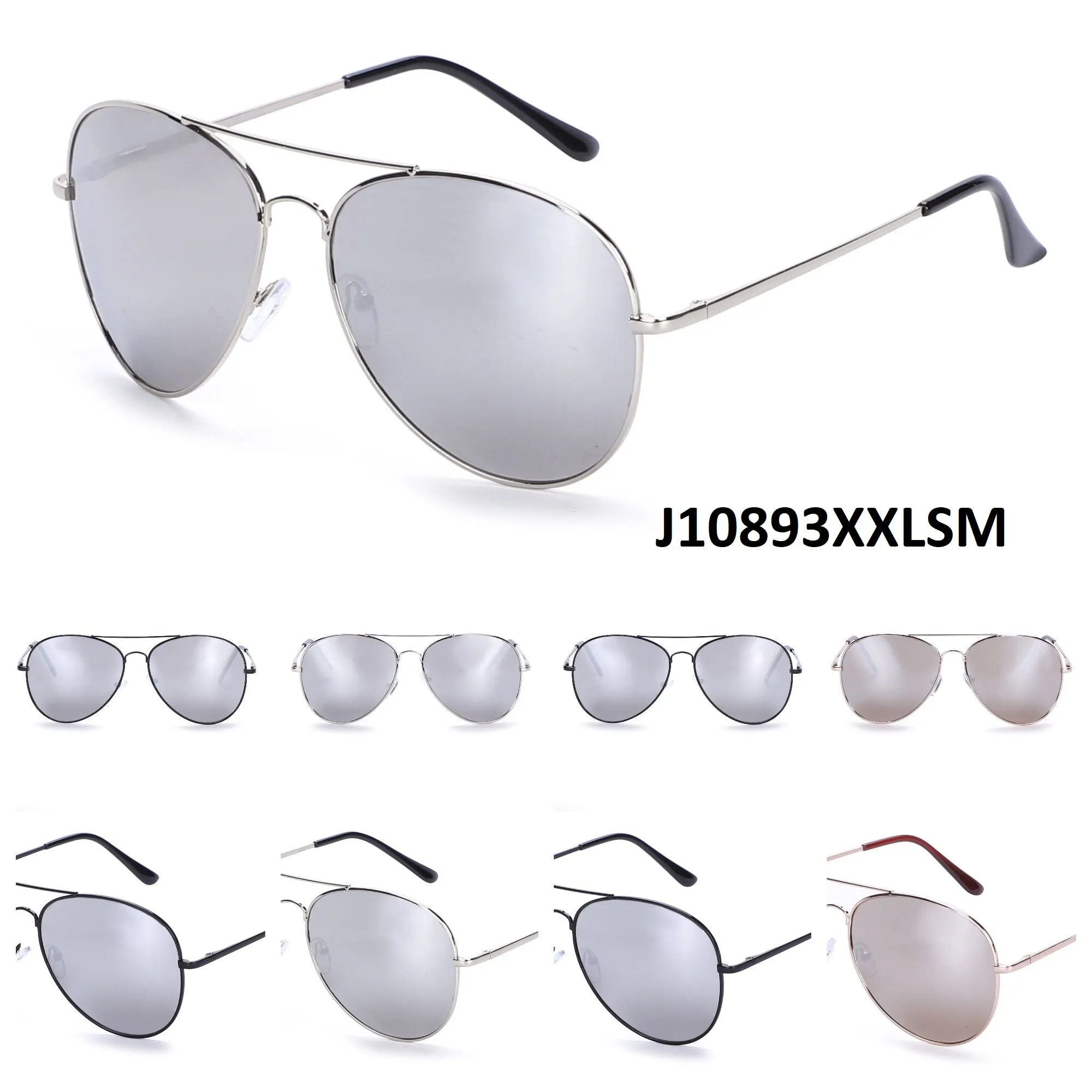 Wholesale Sunglasses Metal Frame J10893XXL-SM