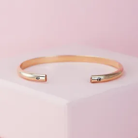 Wide Gold Heart Cuff Bracelet