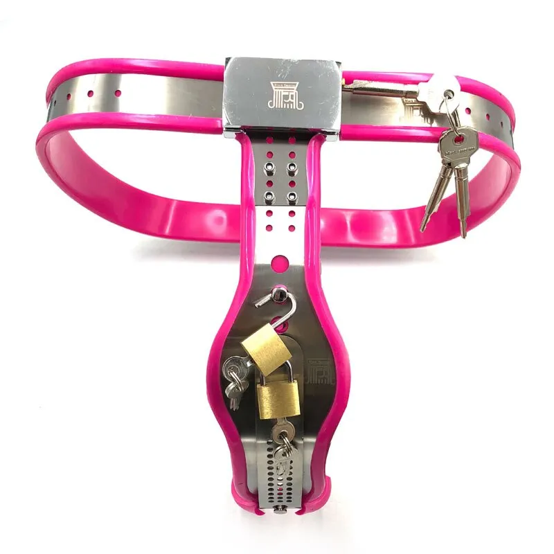 Women Unisex T Type Metal Chastity Belt