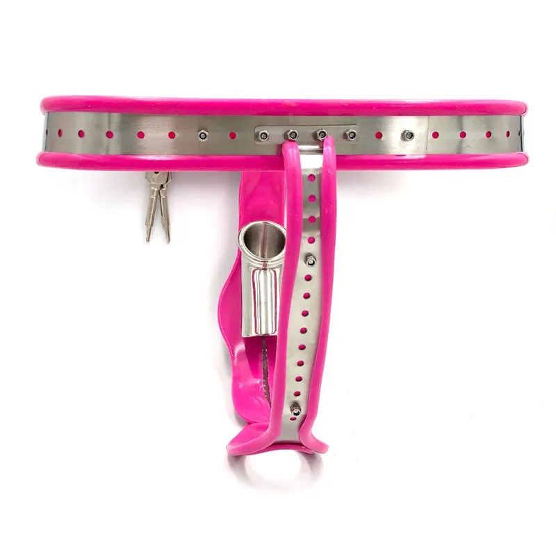 Women Unisex T Type Metal Chastity Belt