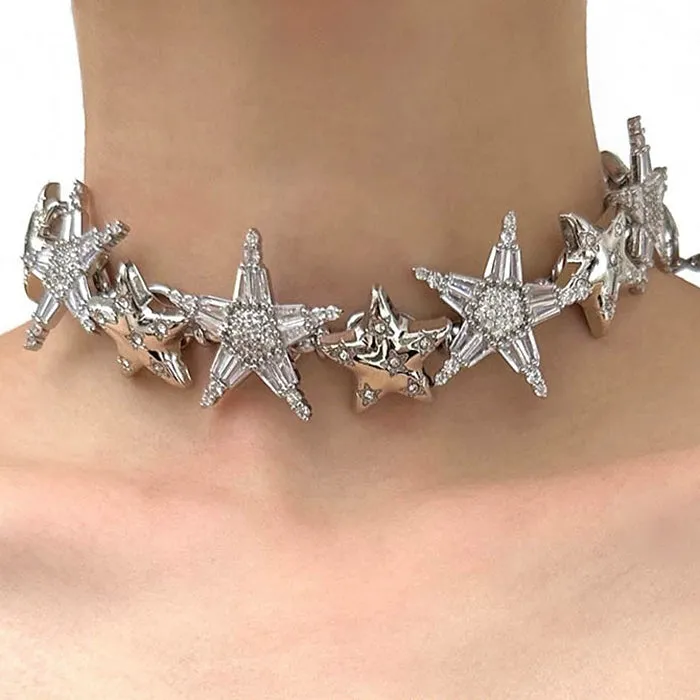 Y2K Catwalk Star Choker