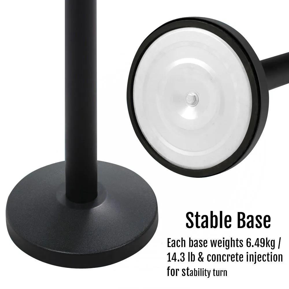 Yaheetech Belt Queue Stanchion Set of 2 Posts