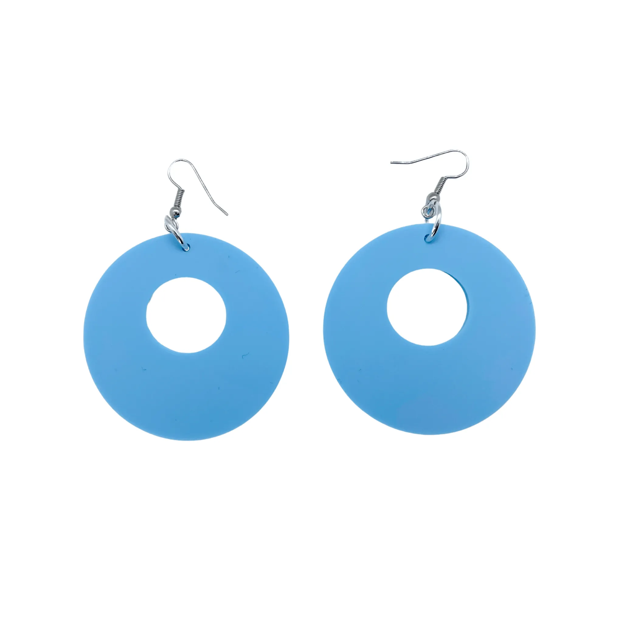 Z CIRCLE EARRING BLUE