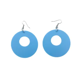 Z CIRCLE EARRING BLUE